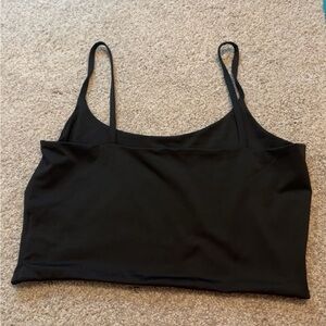 Black crop top.